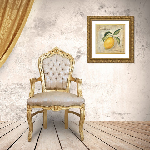 Le Citron Gold Ornate Wood Framed Art Print with Double Matting by Vassileva, Silvia