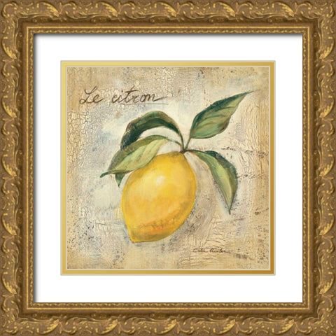 Le Citron Gold Ornate Wood Framed Art Print with Double Matting by Vassileva, Silvia