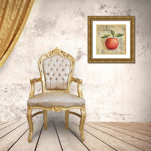 La Pomme Gold Ornate Wood Framed Art Print with Double Matting by Vassileva, Silvia