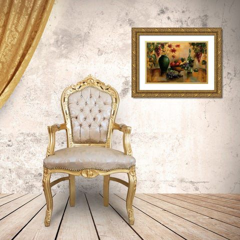 Autumn Hues Gold Ornate Wood Framed Art Print with Double Matting by Vassileva, Silvia