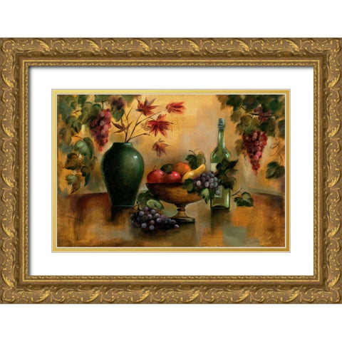 Autumn Hues Gold Ornate Wood Framed Art Print with Double Matting by Vassileva, Silvia