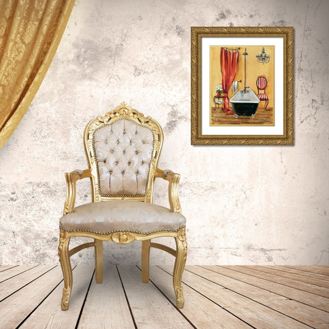 Tuscan Bath III Gold Ornate Wood Framed Art Print with Double Matting by Vassileva, Silvia