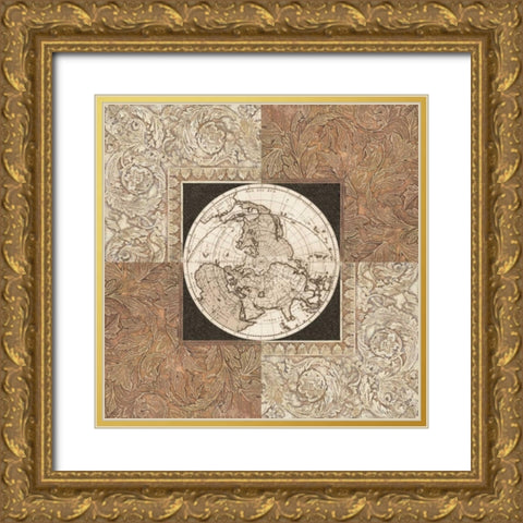 Worldly Perspective I Gold Ornate Wood Framed Art Print with Double Matting by Bannister, Cory