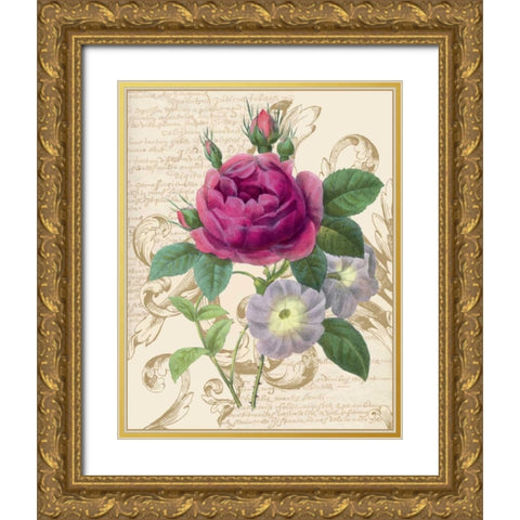 Bloomsbury II Gold Ornate Wood Framed Art Print with Double Matting by Nicole, Lily
