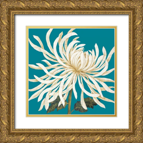 Mums The Word I Gold Ornate Wood Framed Art Print with Double Matting by Nicole, Lily