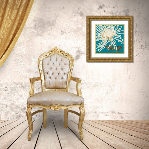 Mums The Word II Gold Ornate Wood Framed Art Print with Double Matting by Nicole, Lily