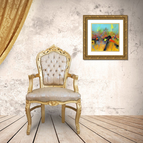 Uprising Gold Ornate Wood Framed Art Print with Double Matting by Hansl, Alfred