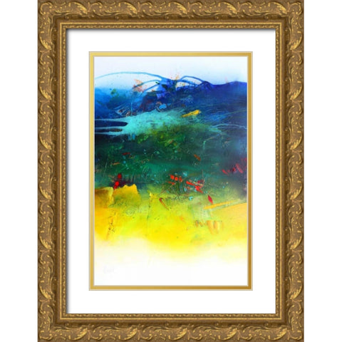 Der Fluss des Lebens Gold Ornate Wood Framed Art Print with Double Matting by Hansl, Alfred