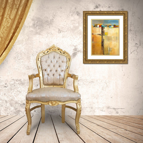 Siesta I Gold Ornate Wood Framed Art Print with Double Matting by Danckaert, Bea