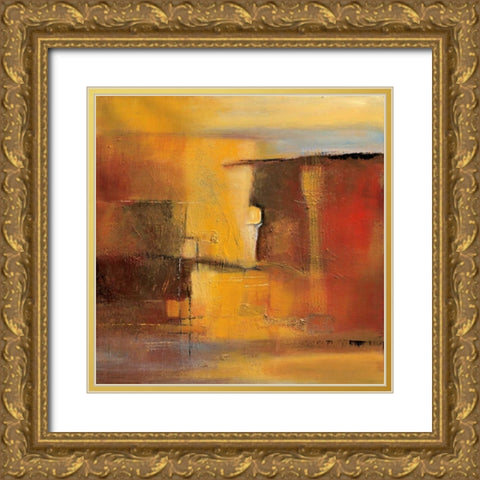 Sunset Gold Ornate Wood Framed Art Print with Double Matting by Danckaert, Bea