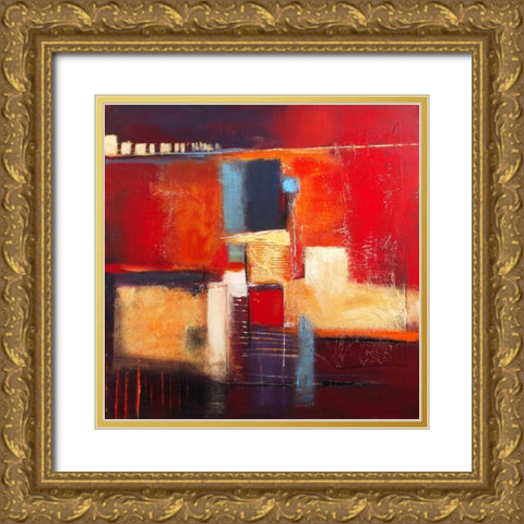 Colorful memories Gold Ornate Wood Framed Art Print with Double Matting by Danckaert, Bea