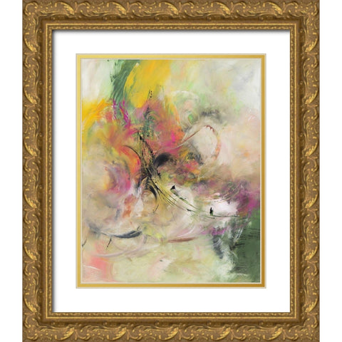 Blütenparadies III Gold Ornate Wood Framed Art Print with Double Matting by Middendorf, Christiane