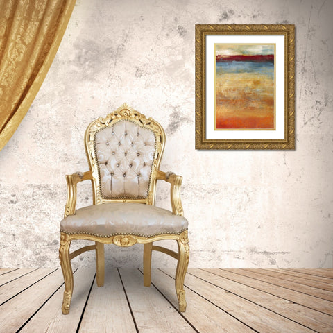 Abendlicht Gold Ornate Wood Framed Art Print with Double Matting by Ohland, Christa
