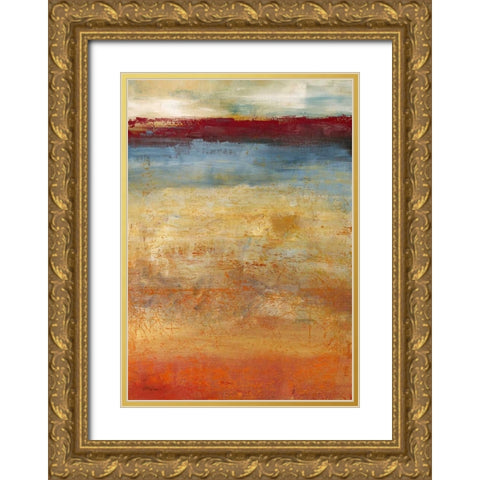 Abendlicht Gold Ornate Wood Framed Art Print with Double Matting by Ohland, Christa
