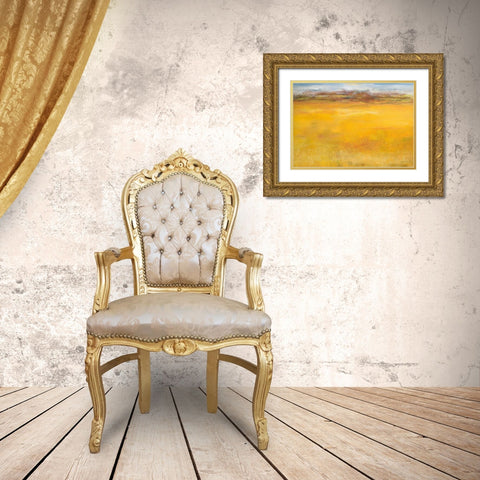 Weites Land II Gold Ornate Wood Framed Art Print with Double Matting by Ohland, Christa