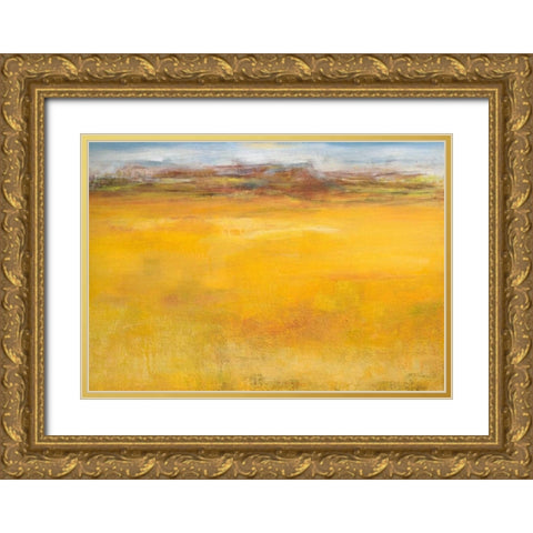 Weites Land II Gold Ornate Wood Framed Art Print with Double Matting by Ohland, Christa