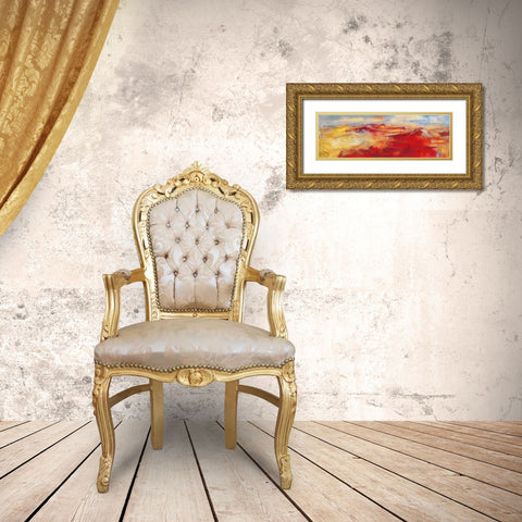 Sommerland II Gold Ornate Wood Framed Art Print with Double Matting by Ohland, Christa