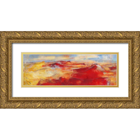 Sommerland II Gold Ornate Wood Framed Art Print with Double Matting by Ohland, Christa
