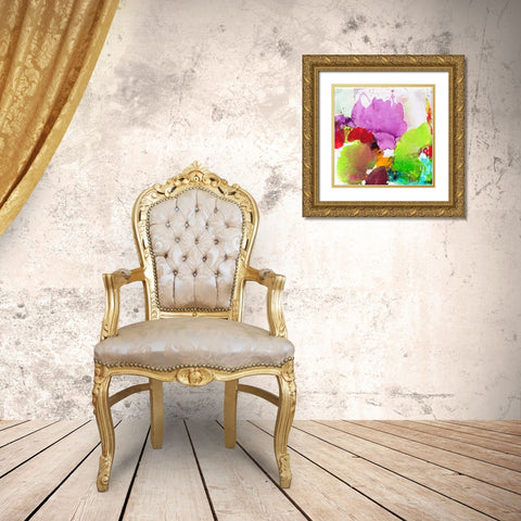 Violet Grace Gold Ornate Wood Framed Art Print with Double Matting by Ruttkau,El