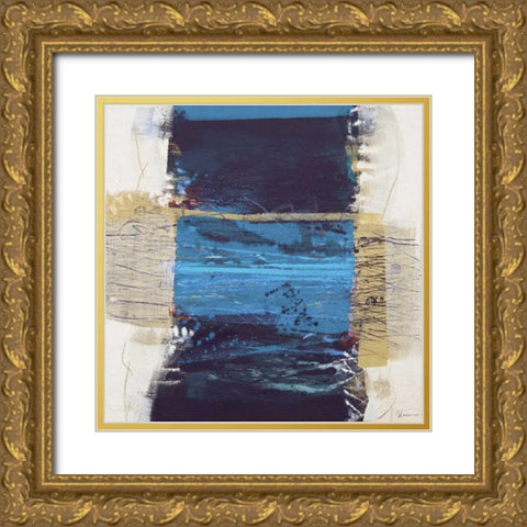 Acqua II Gold Ornate Wood Framed Art Print with Double Matting by Cusumano, Francesco