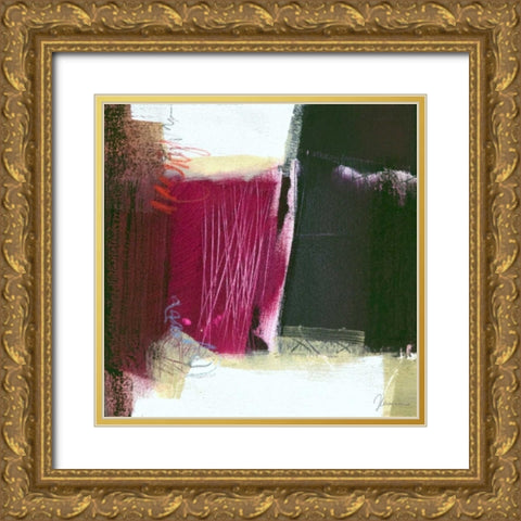Sfondo I Gold Ornate Wood Framed Art Print with Double Matting by Cusumano, Francesco