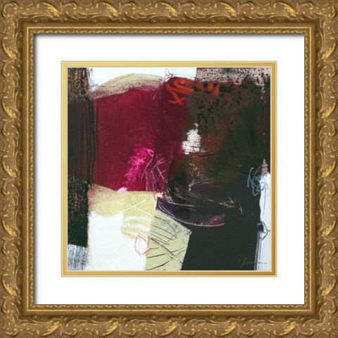 Sfondo II Gold Ornate Wood Framed Art Print with Double Matting by Cusumano, Francesco