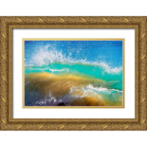 Shorebreak Gold Ornate Wood Framed Art Print with Double Matting by Dürmer, Florian