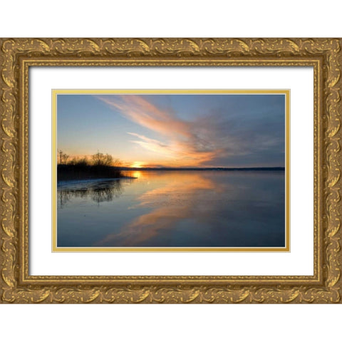 Starnberger See II Gold Ornate Wood Framed Art Print with Double Matting by Rossmeissl, Gerhard
