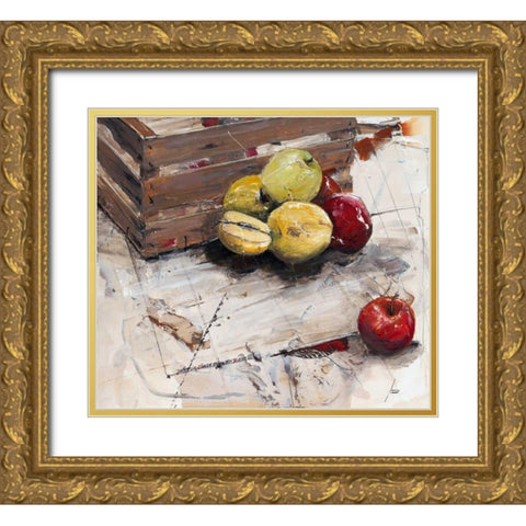 Damit die Sunde erhalten bleibt Gold Ornate Wood Framed Art Print with Double Matting by Mayer, Norbert