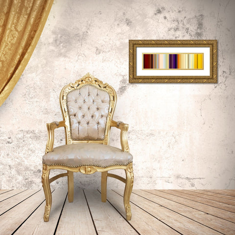 Lichtlinien 639 Gold Ornate Wood Framed Art Print with Double Matting by Klipp, Ortwin