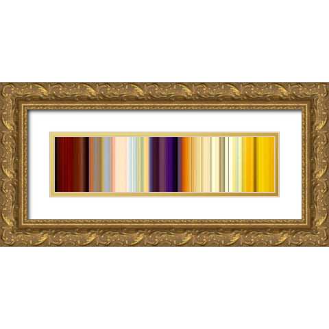Lichtlinien 639 Gold Ornate Wood Framed Art Print with Double Matting by Klipp, Ortwin