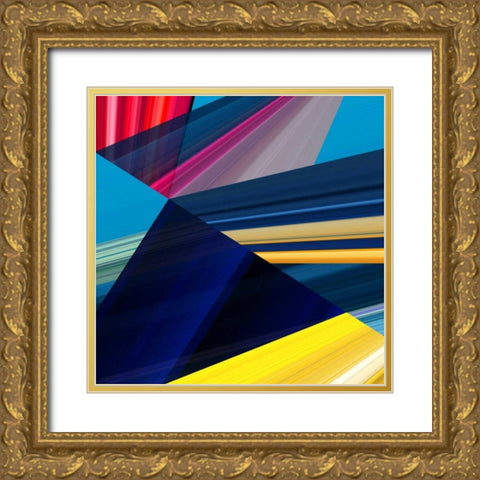 Lichtlinien 399 Gold Ornate Wood Framed Art Print with Double Matting by Klipp, Ortwin