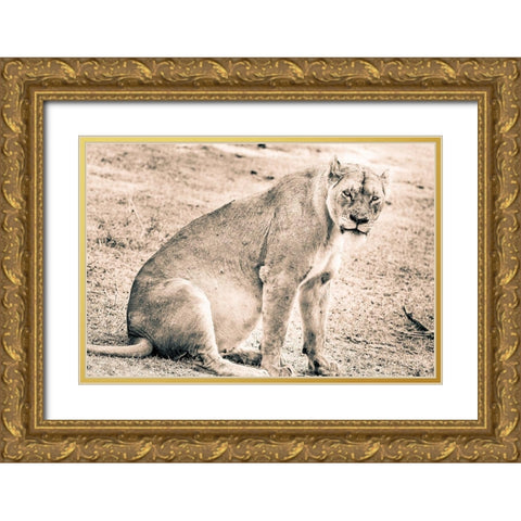 Liom-Mom Gold Ornate Wood Framed Art Print with Double Matting by Seifinger, Toby