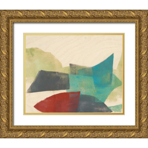 Ship Shape II Gold Ornate Wood Framed Art Print with Double Matting by Goldberger, Jennifer
