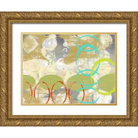 Oculus Orbs I Gold Ornate Wood Framed Art Print with Double Matting by Goldberger, Jennifer