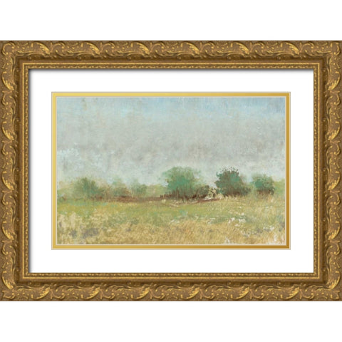 Spring Field II Gold Ornate Wood Framed Art Print with Double Matting by OToole, Tim