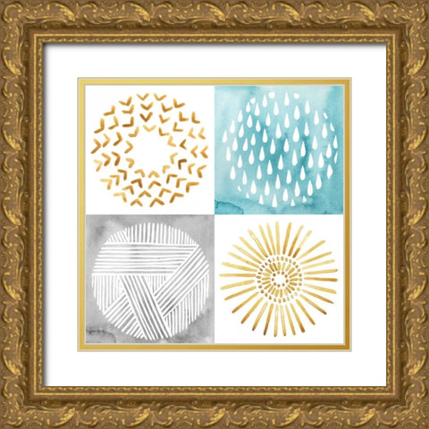 Celestial Ring II Gold Ornate Wood Framed Art Print with Double Matting by Popp, Grace