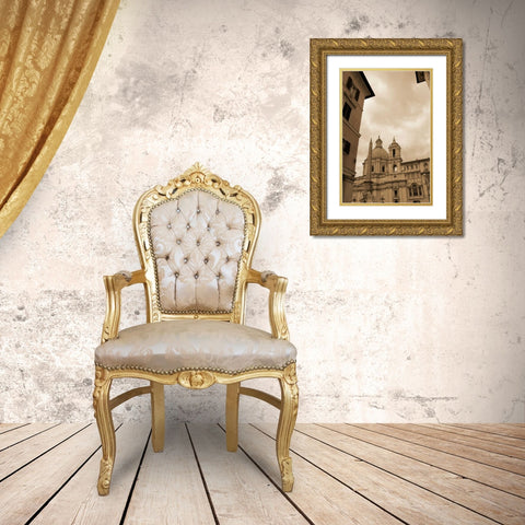 Architettura di Italia I Gold Ornate Wood Framed Art Print with Double Matting by Perkins, Greg