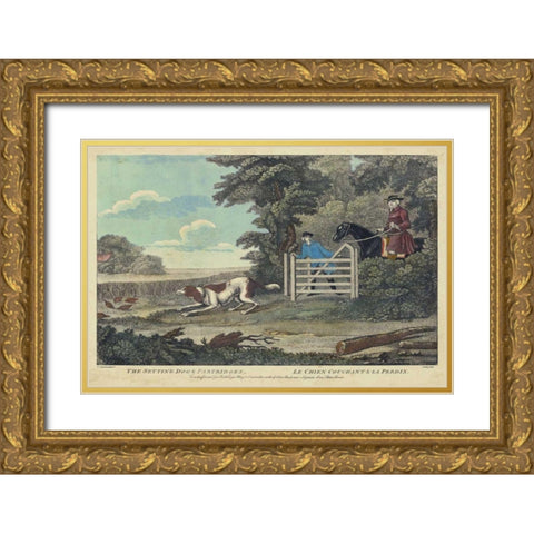 The Thrill of the Chase I Gold Ornate Wood Framed Art Print with Double Matting by Unknown