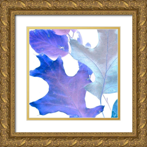 Xray Leaves II Gold Ornate Wood Framed Art Print with Double Matting by Vision Studio