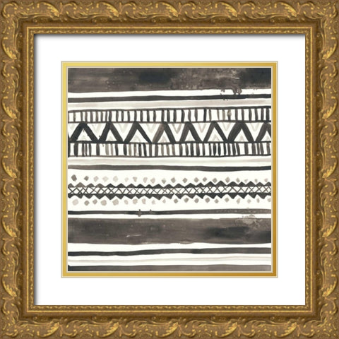 Tribal Echo I Gold Ornate Wood Framed Art Print with Double Matting by Vess, June Erica