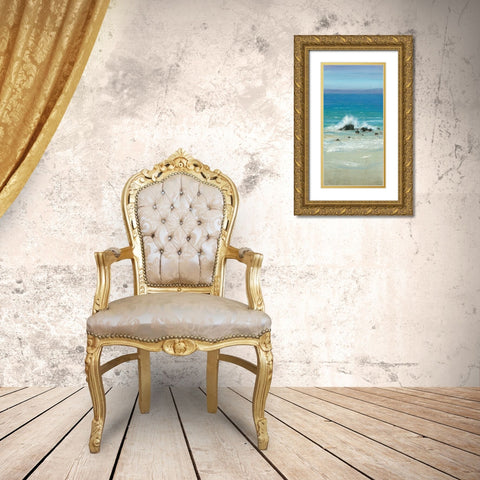 Salt Spray III Gold Ornate Wood Framed Art Print with Double Matting by OToole, Tim