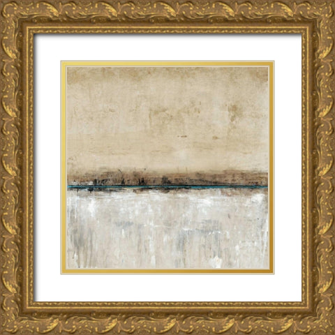 Blue Line II Gold Ornate Wood Framed Art Print with Double Matting by OToole, Tim