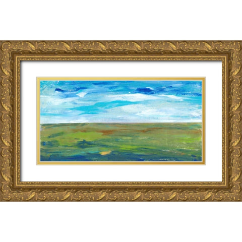 Vast Land II Gold Ornate Wood Framed Art Print with Double Matting by OToole, Tim