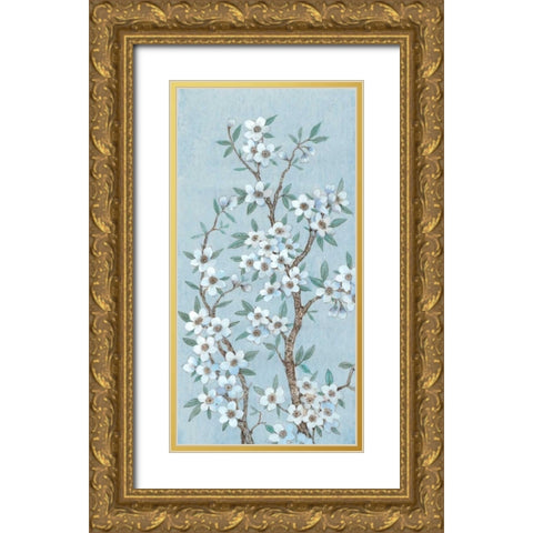 Branches of Blossoms I Gold Ornate Wood Framed Art Print with Double Matting by OToole, Tim
