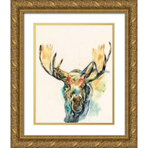 Hi Fi Wildlife I Gold Ornate Wood Framed Art Print with Double Matting by Goldberger, Jennifer