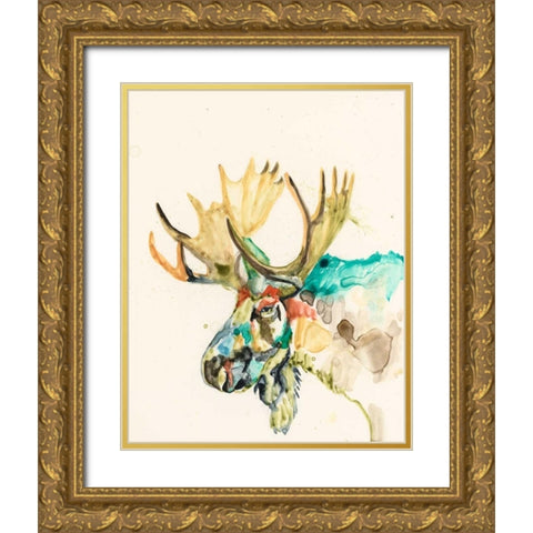 Hi Fi Wildlife IV Gold Ornate Wood Framed Art Print with Double Matting by Goldberger, Jennifer