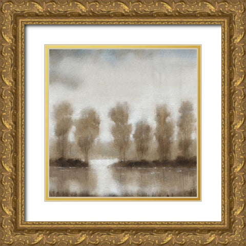 Subtle Reflection I Gold Ornate Wood Framed Art Print with Double Matting by OToole, Tim