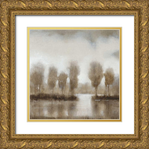 Subtle Reflection II Gold Ornate Wood Framed Art Print with Double Matting by OToole, Tim