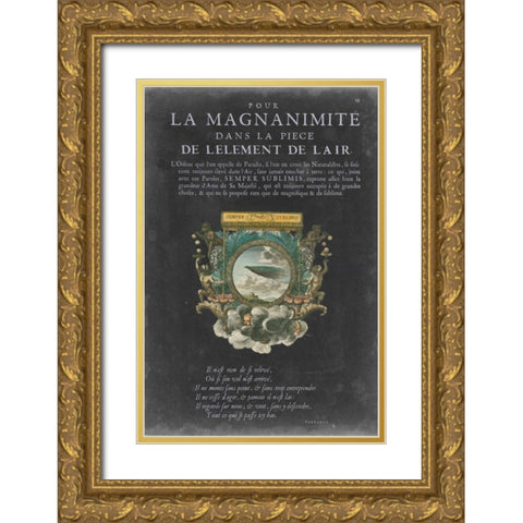 Vintage Bookplate III Gold Ornate Wood Framed Art Print with Double Matting by Vision Studio